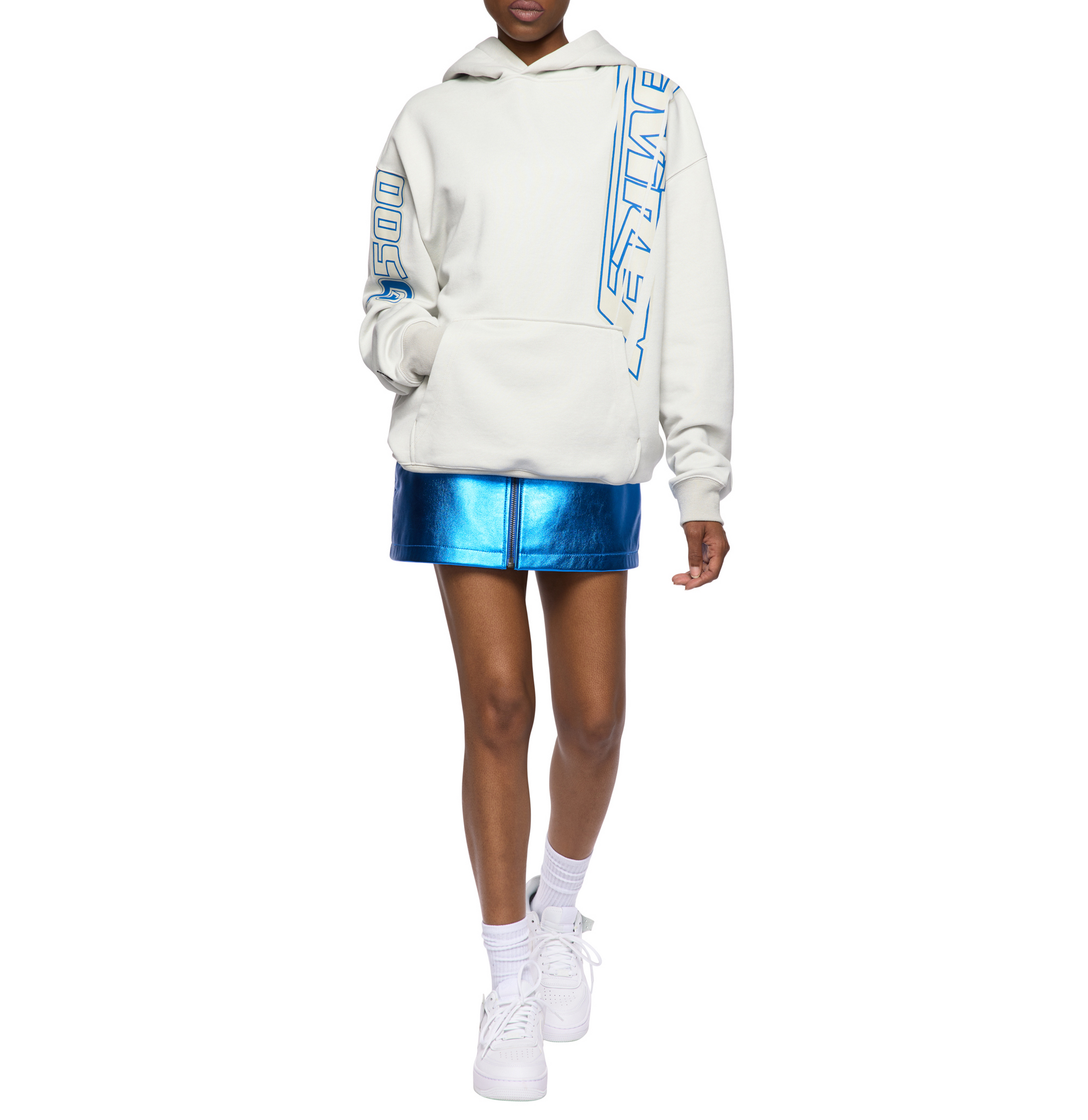 Spider Racer Hoodie | Mist Grey