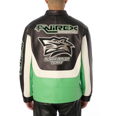 Lone Wolf Racer Jacket | Lime Green