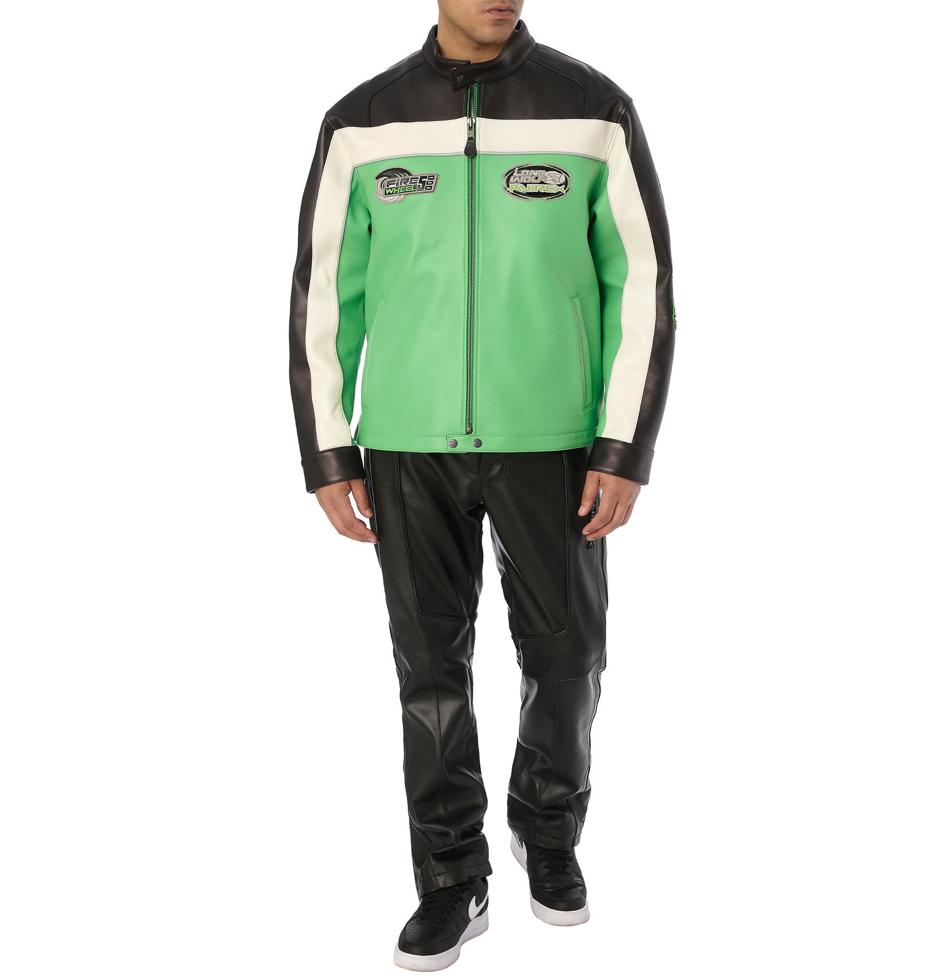 Lone Wolf Racer Jacket | Lime Green