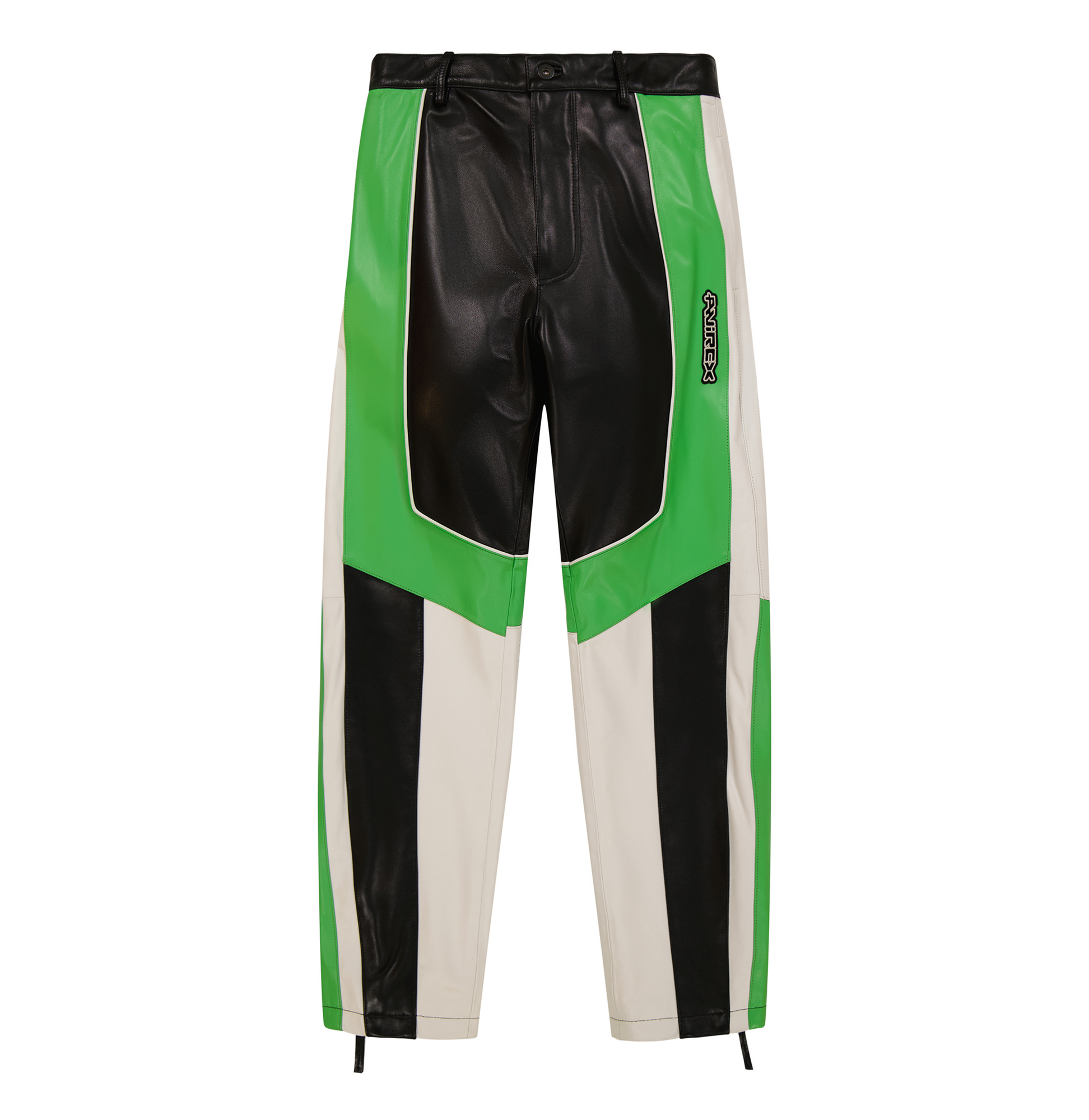 Leather Racing Pant | Lime Green