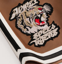 Speed Tiger Leather Short | Toffee