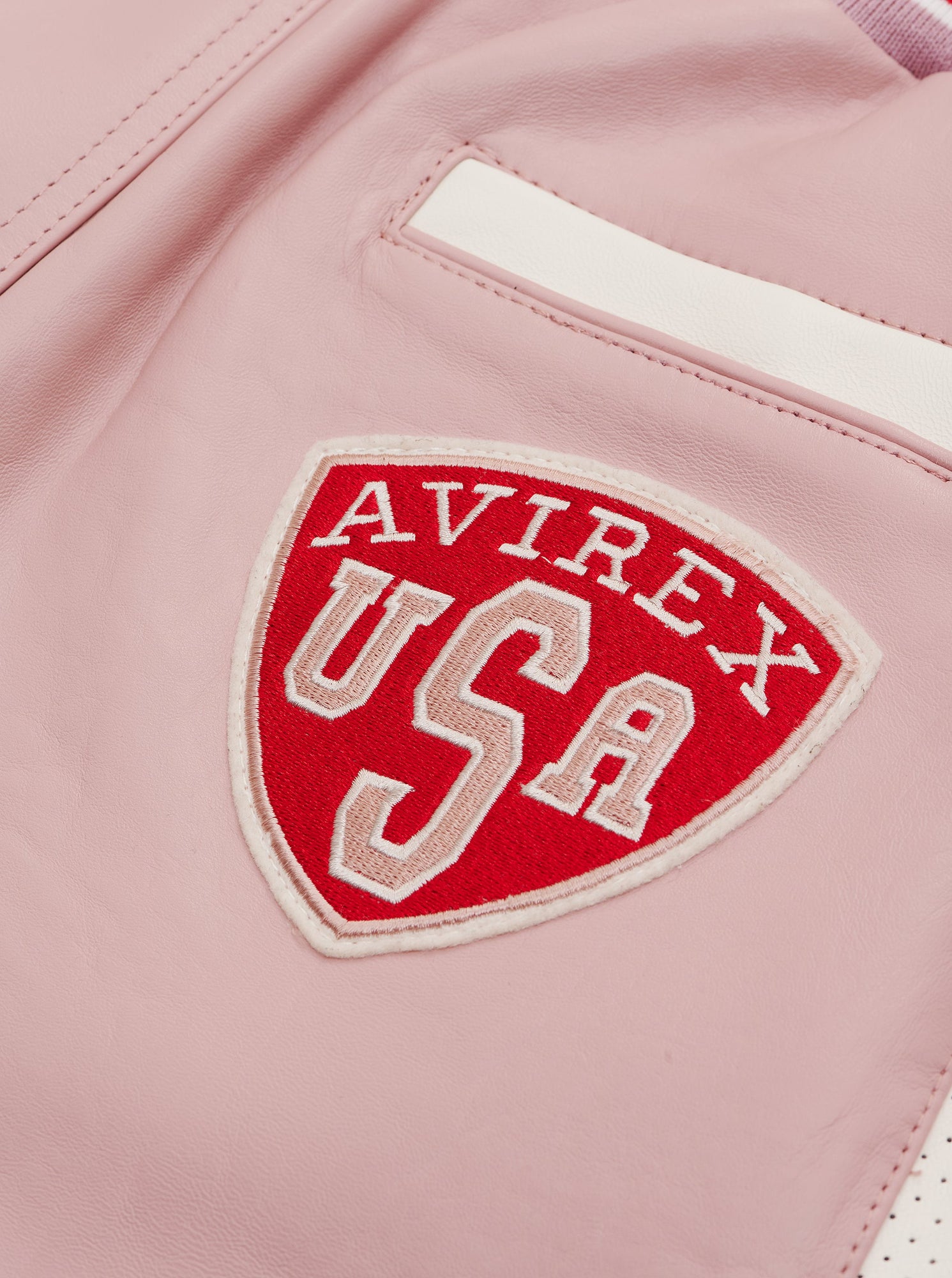 Script Usa Varsity Short | Pale Mauve