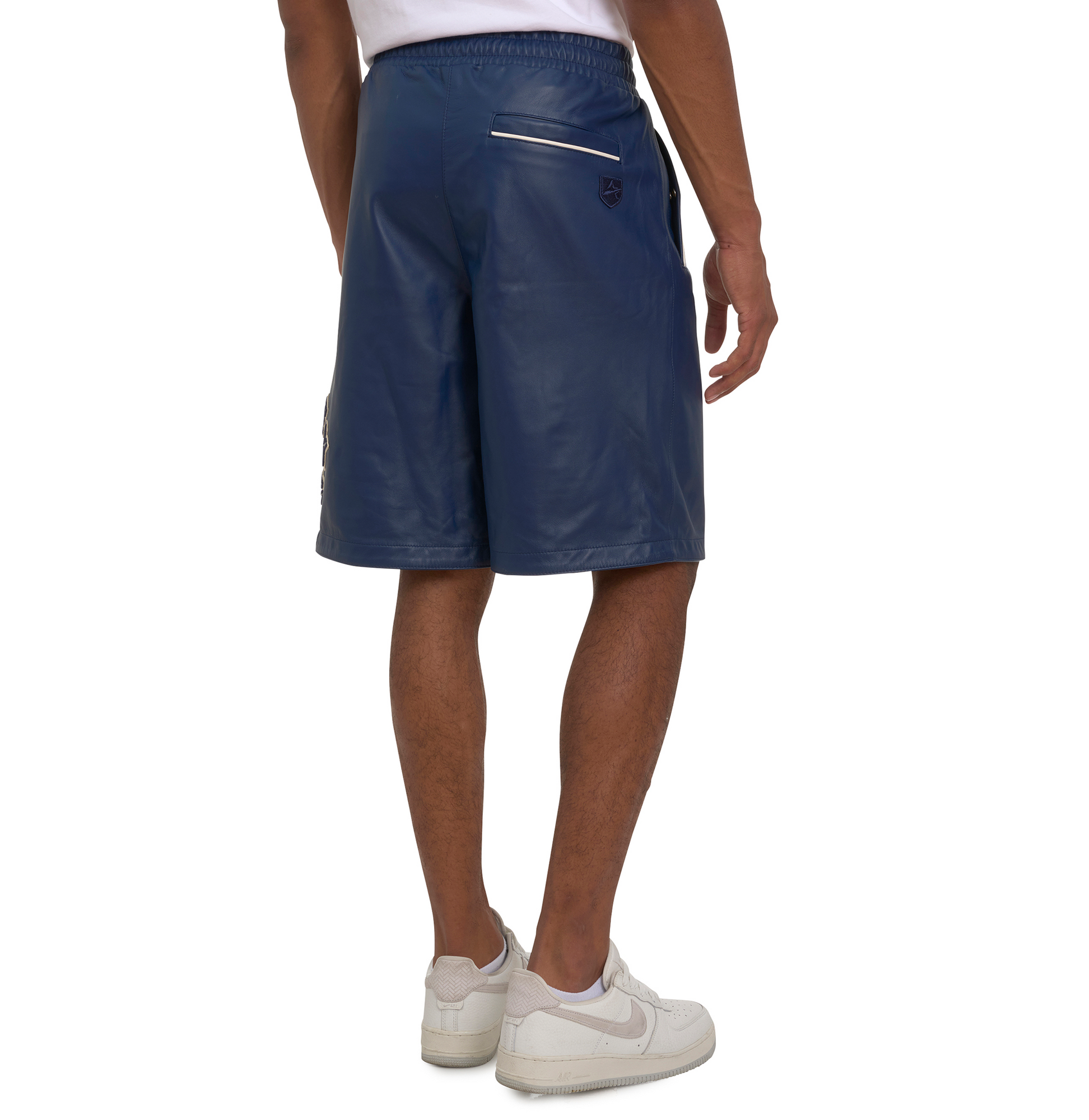 Game Day Nappa Leather Short | Varsity Blue