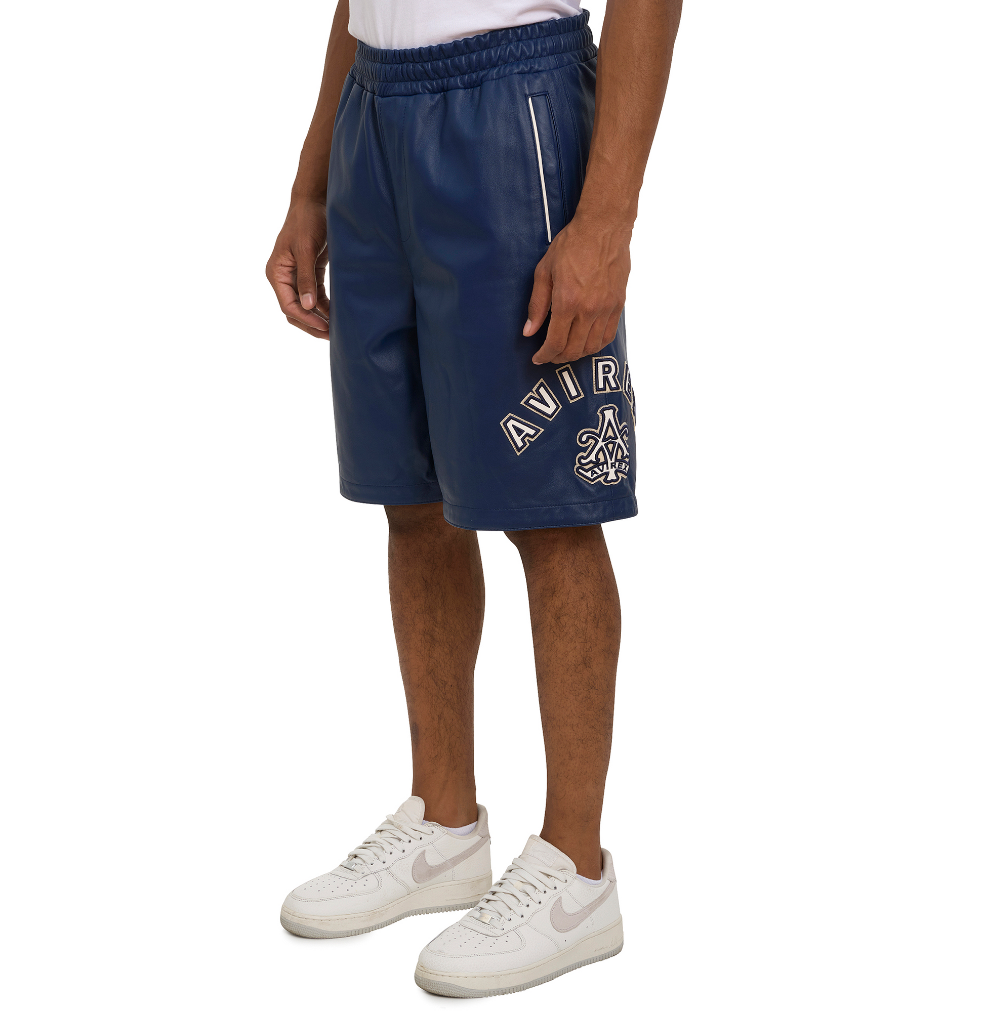 Game Day Nappa Leather Short | Varsity Blue