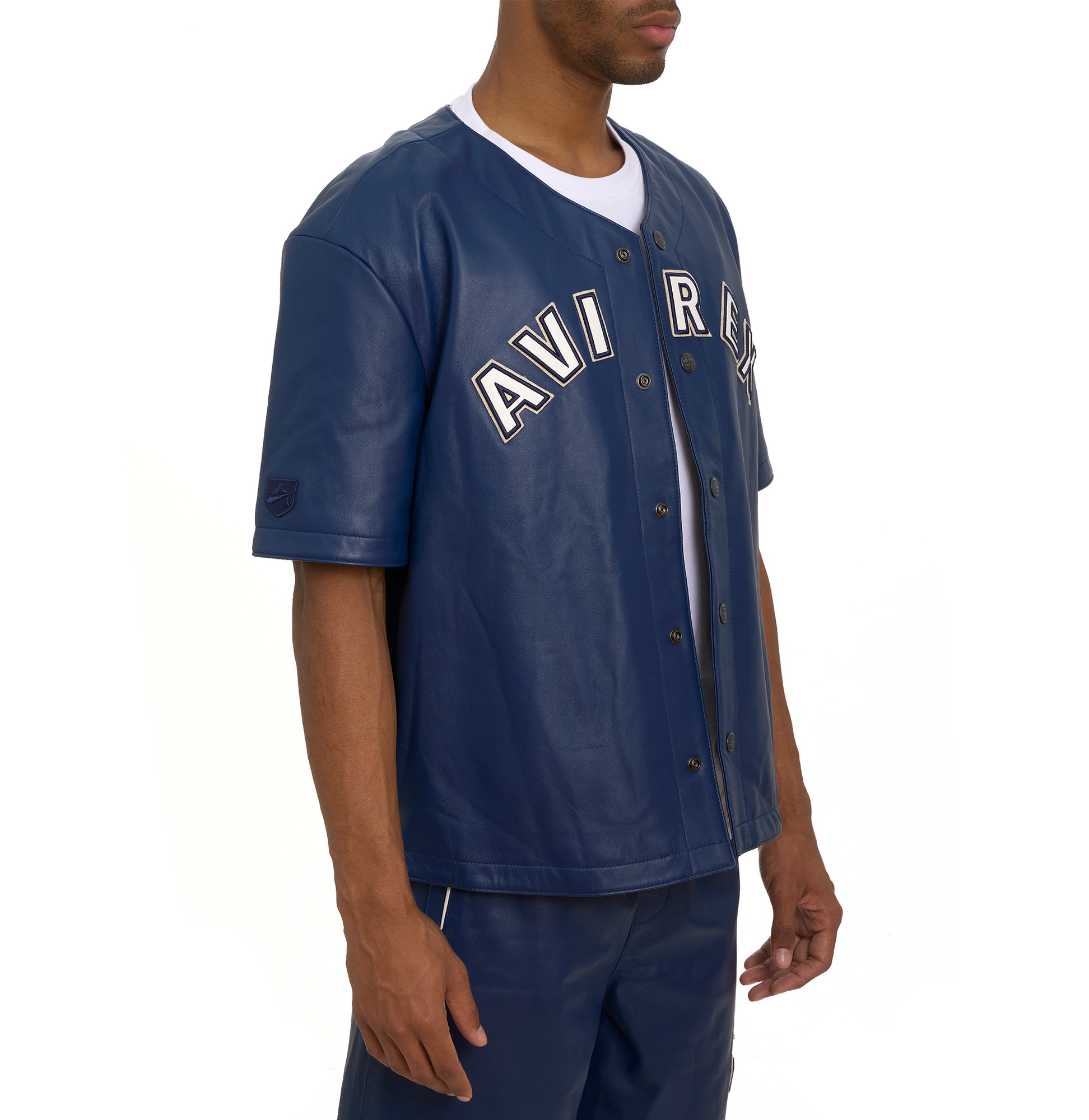 Game Day Nappa Leather Jersey | Varsity Blue