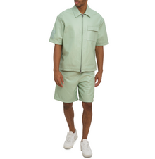 Nappa Leather Short | Seafoam