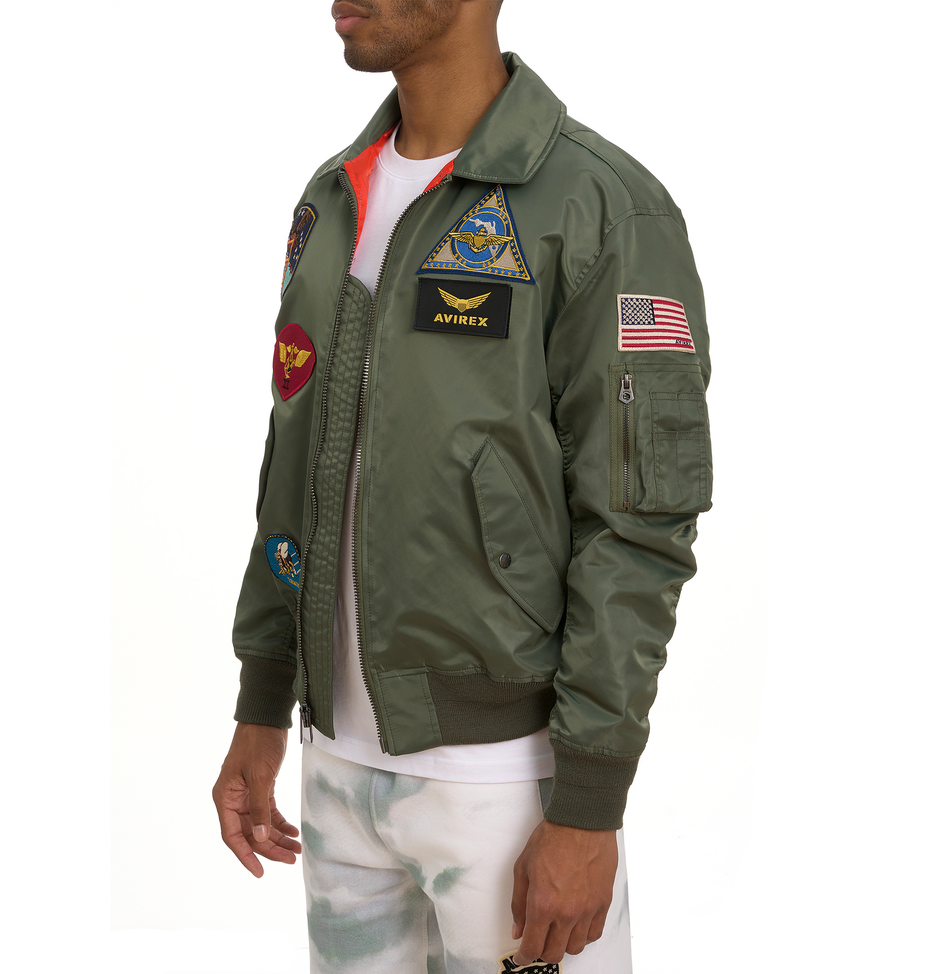 Cwu Satin Flight Jacket | Flight Green