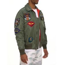 Cwu Satin Flight Jacket | Flight Green