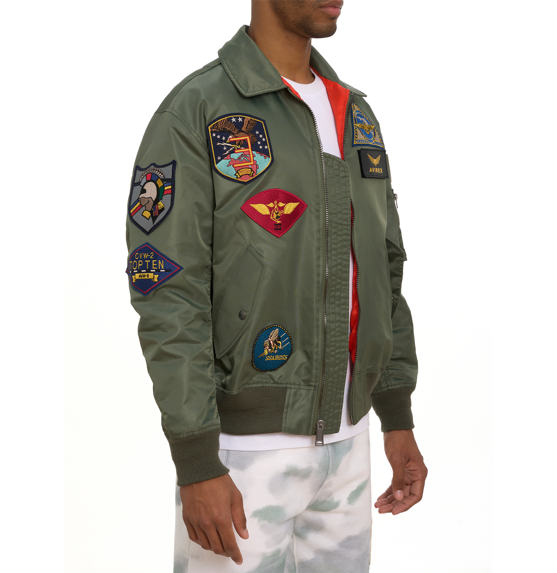 Cwu Satin Flight Jacket | Flight Green