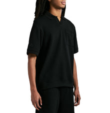 Tennis Waffle Polo | Black