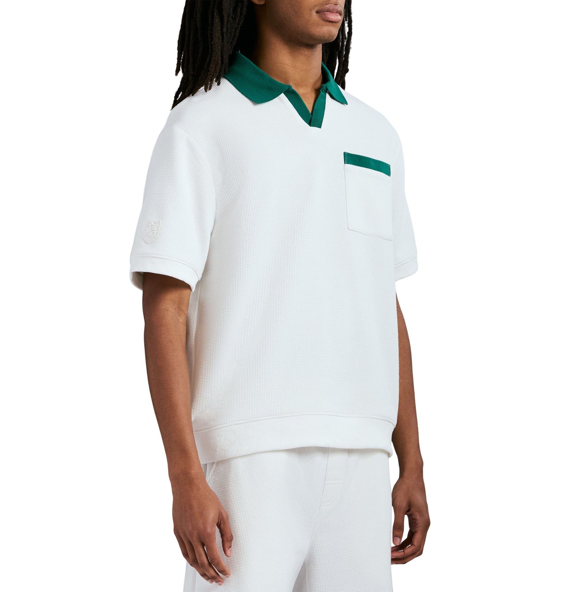 Tennis Waffle Polo | Snow White