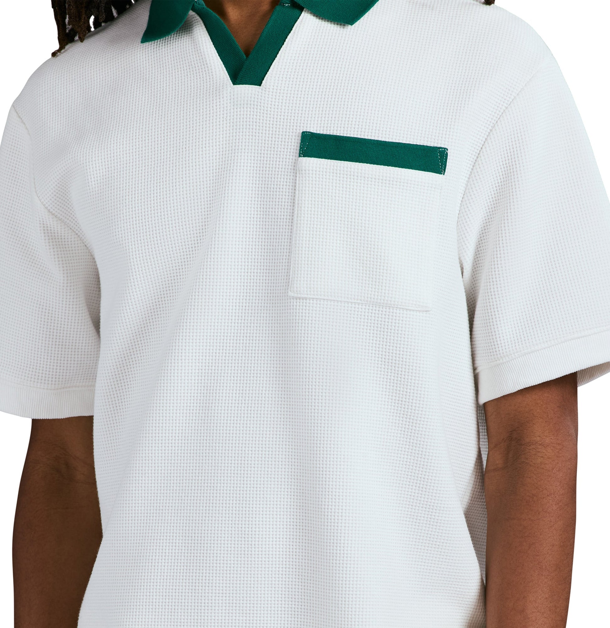 Tennis Waffle Polo | Snow White