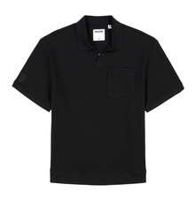 Tennis Waffle Polo | Black