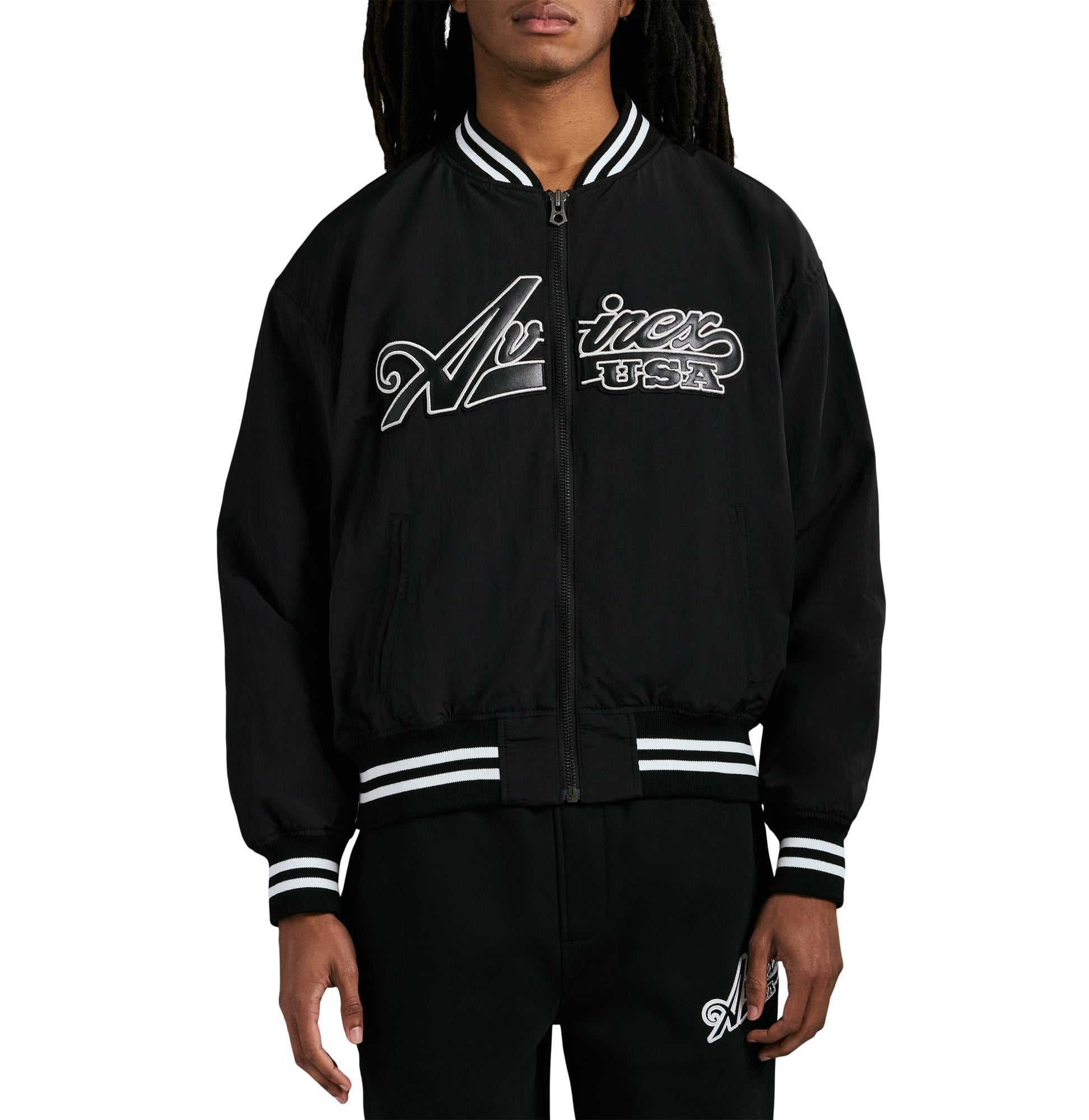 Script Nylon Jacket | Black
