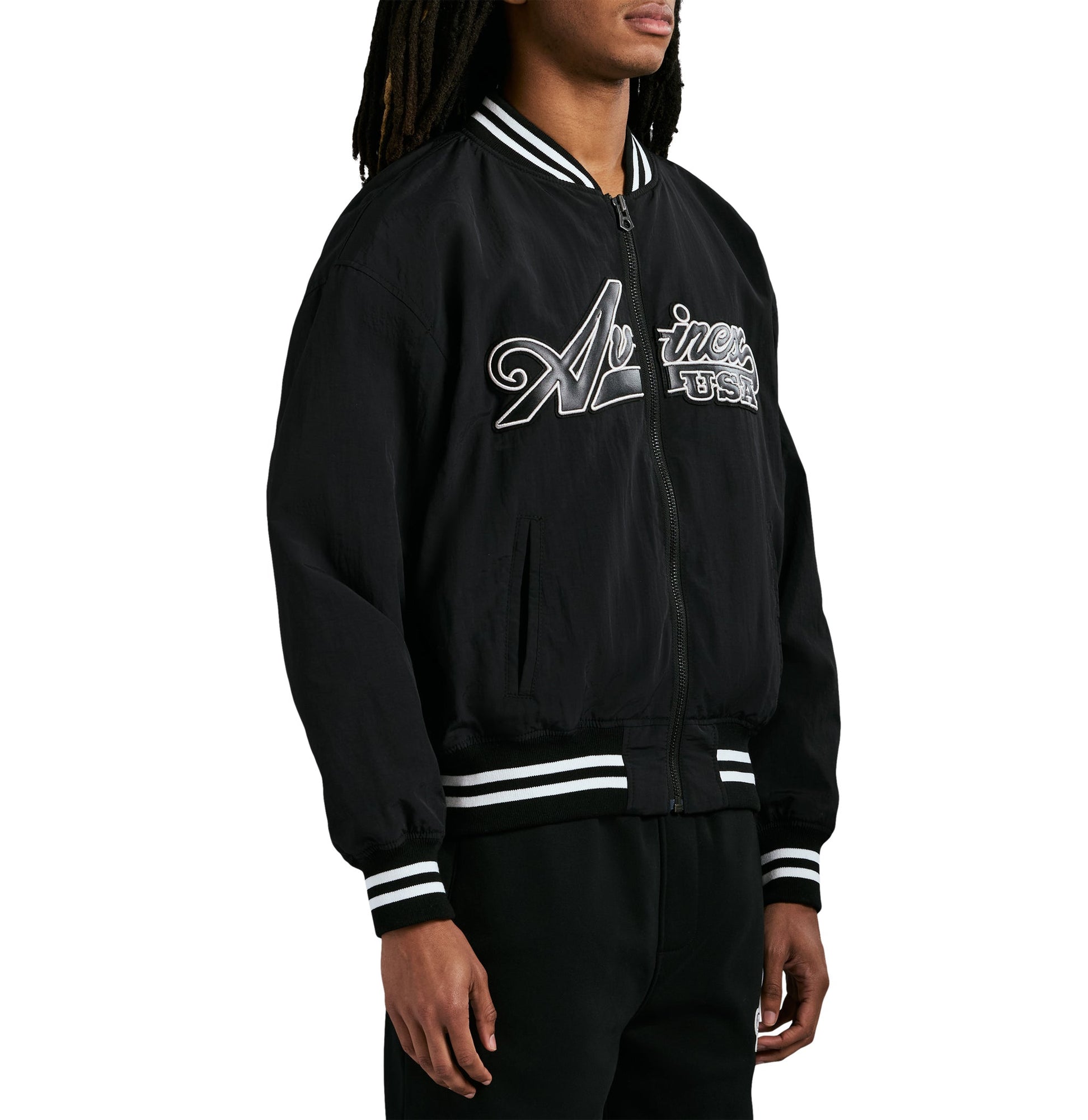 Script Nylon Jacket | Black