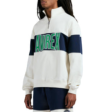 Mock Neck Sweatshirt | Ecru