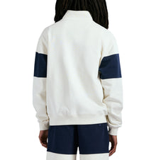 Mock Neck Sweatshirt | Ecru