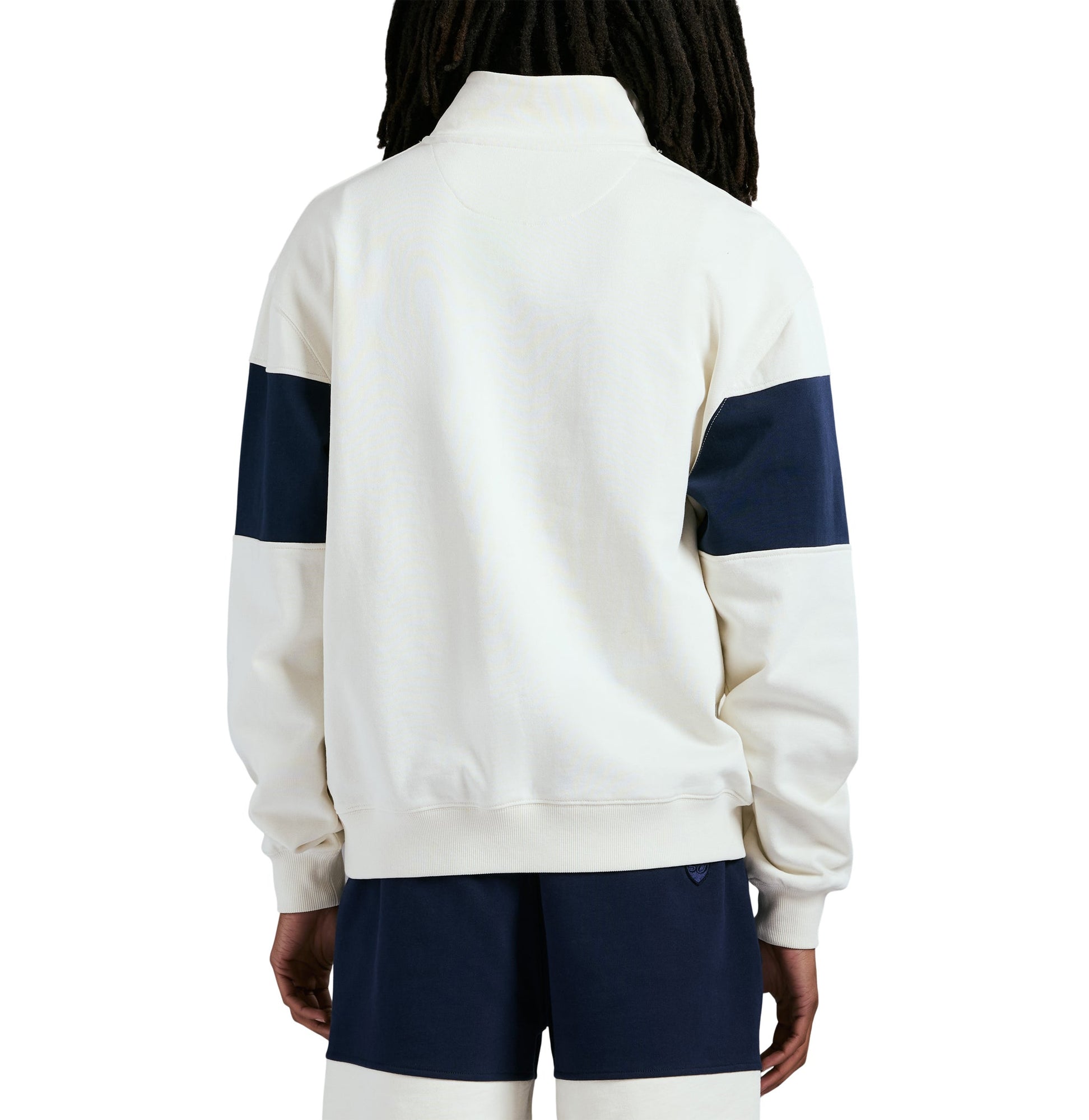 Mock Neck Sweatshirt | Ecru