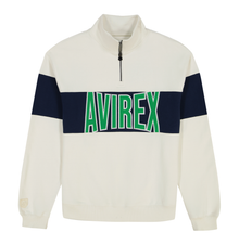 Mock Neck Sweatshirt | Ecru