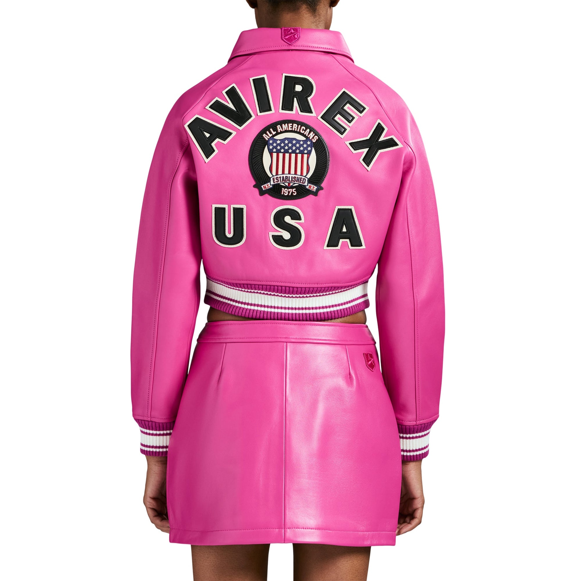 Cropped Icon Jacket | Berry