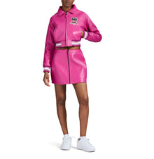 Cropped Icon Jacket | Berry