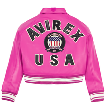 Cropped Icon Jacket | Berry