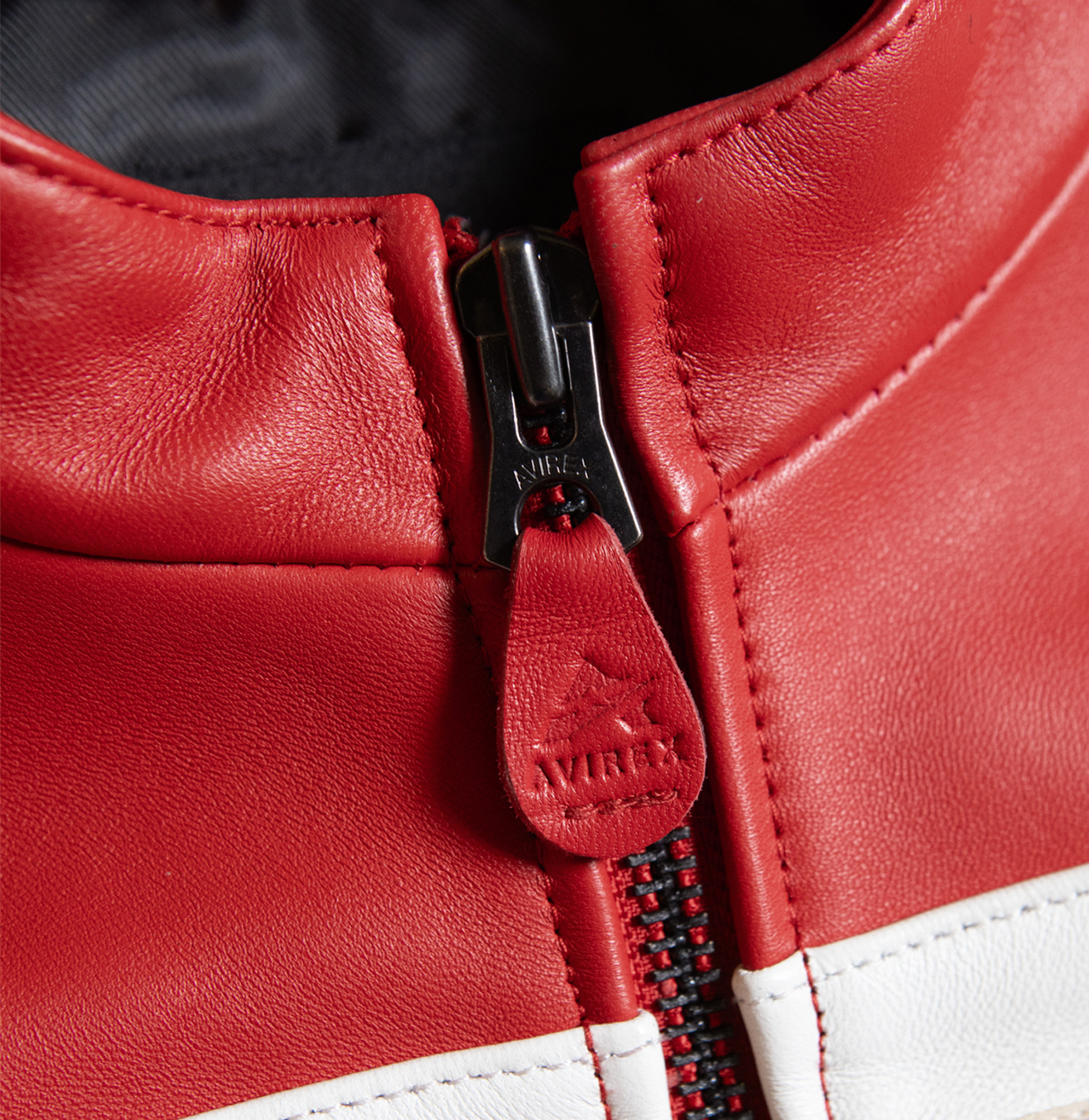 Cropped Colorblock Moto Jacket | Salvage Red