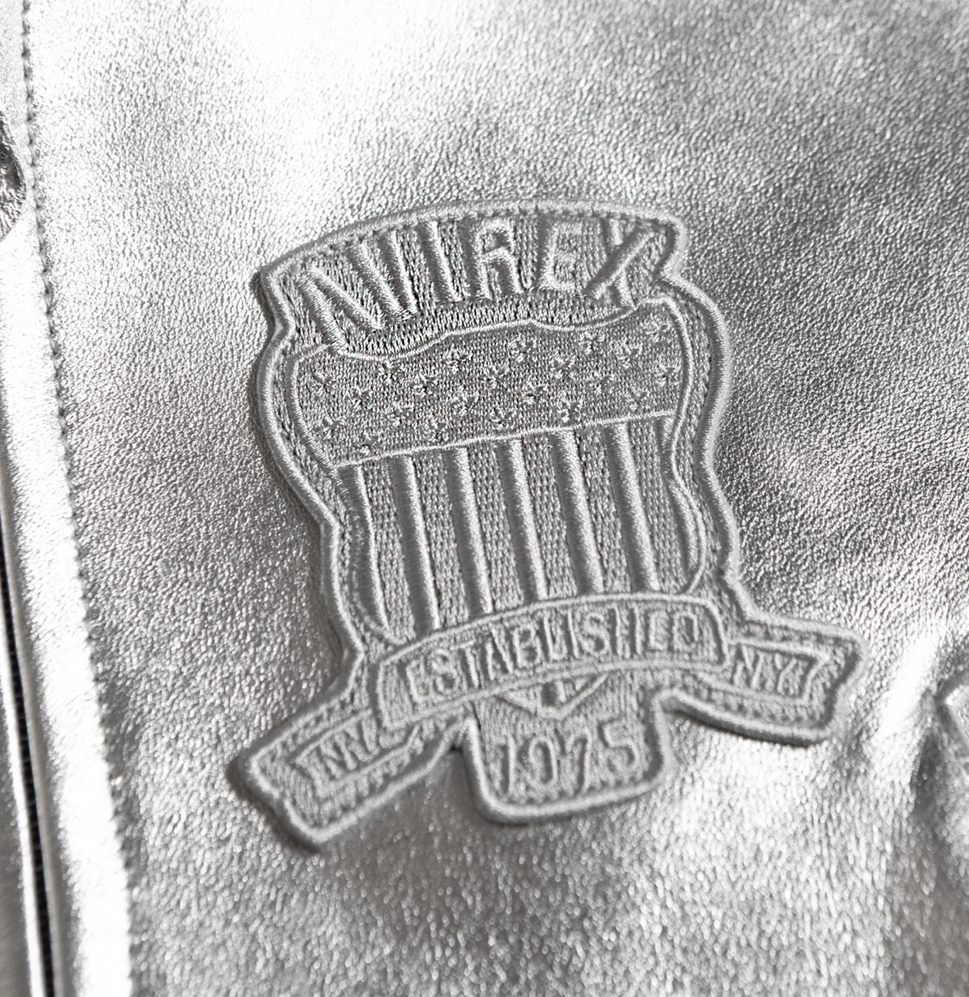 Limited Edition Cropped Metallic Icon Jacket | Silver