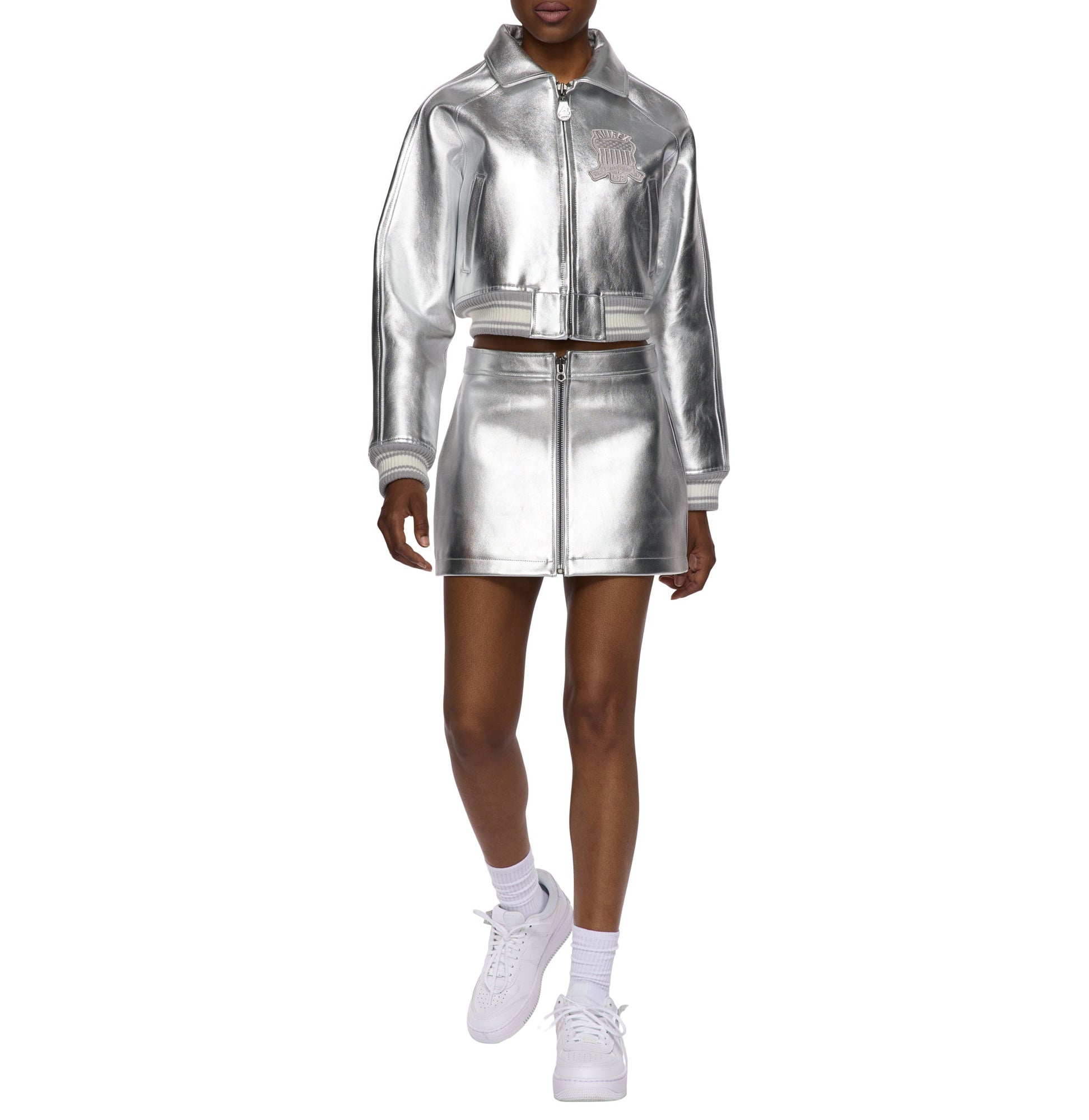 Metallic Skirt | Silver