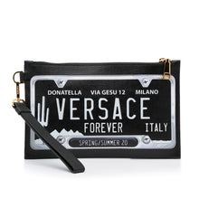 Versace | Pre-Owned License Plate Clutch | Black