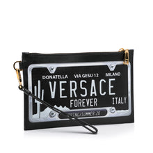 Versace | Pre-Owned License Plate Clutch | Black