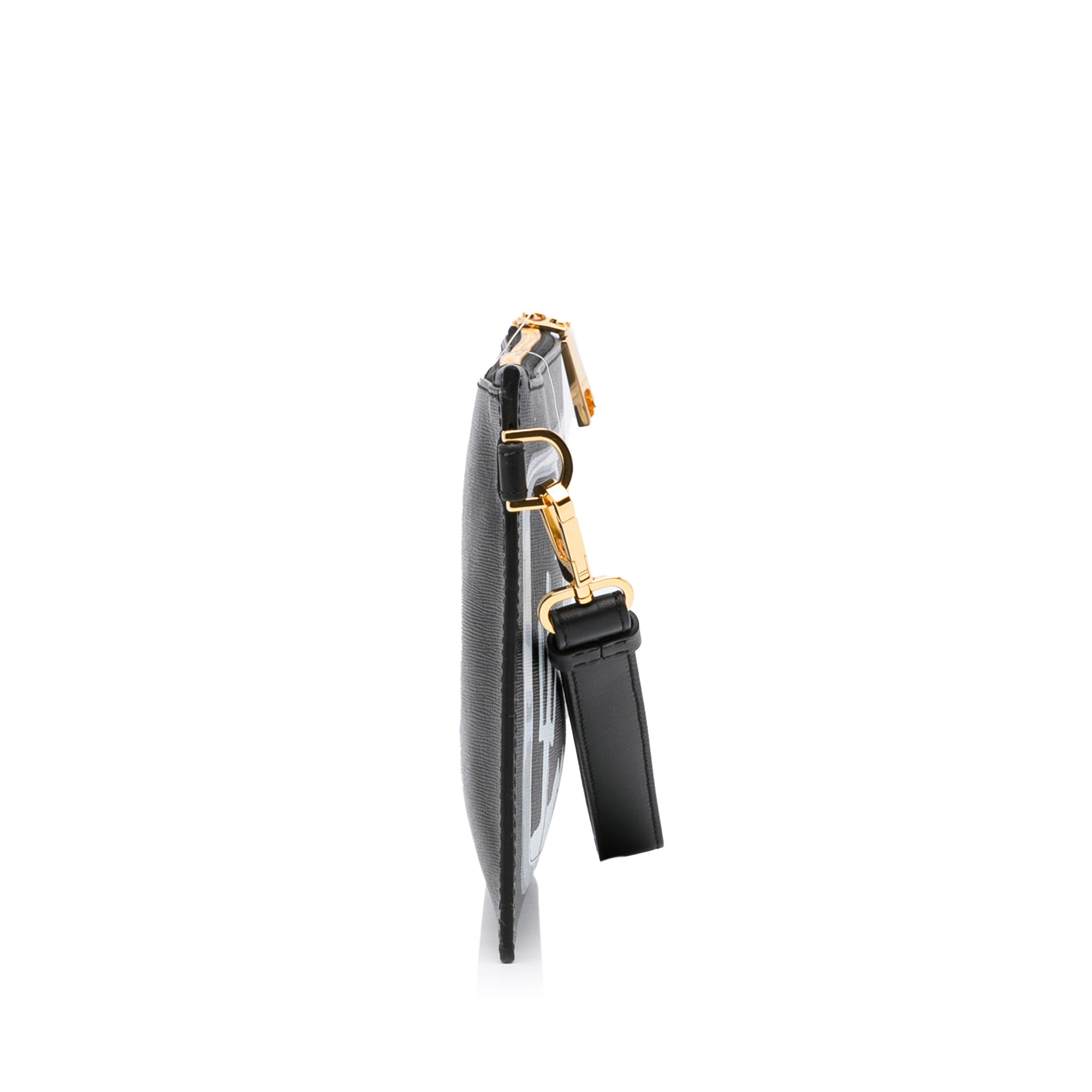Versace | Pre-Owned License Plate Clutch | Black