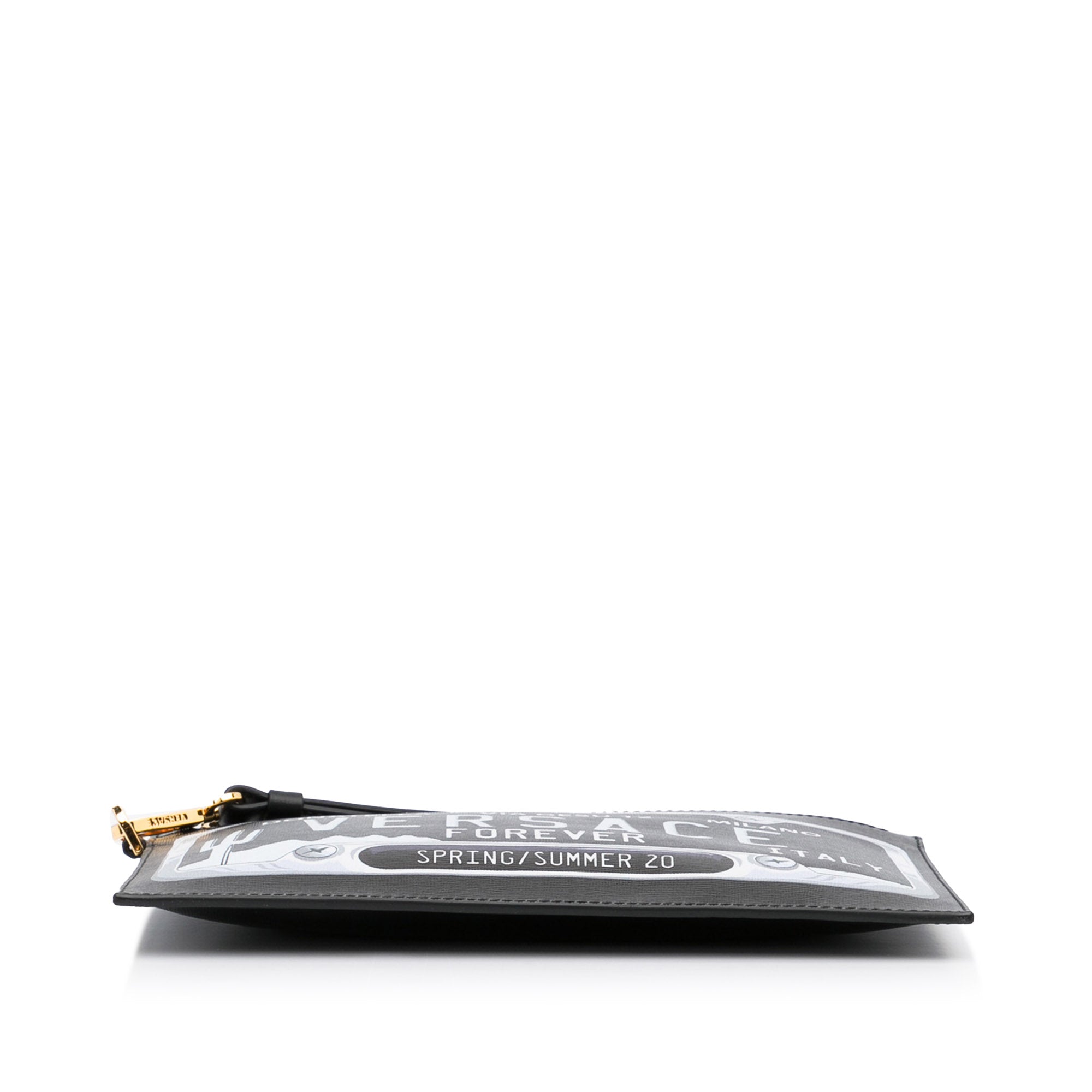 Versace | Pre-Owned License Plate Clutch | Black