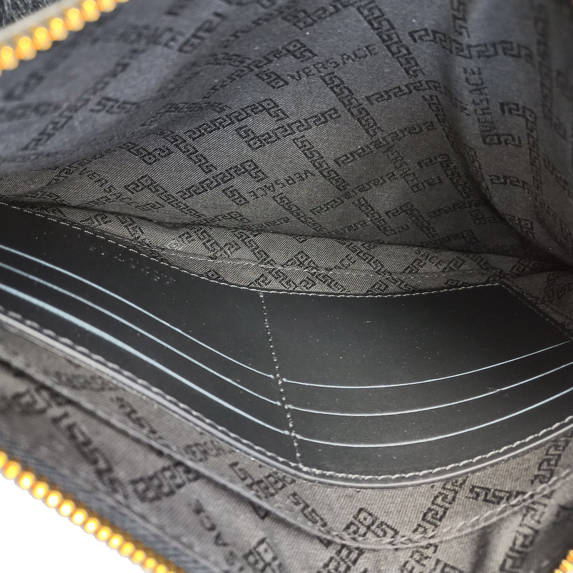 Versace | Pre-Owned License Plate Clutch | Black