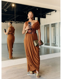 Adi Knit Kaftan | Camel