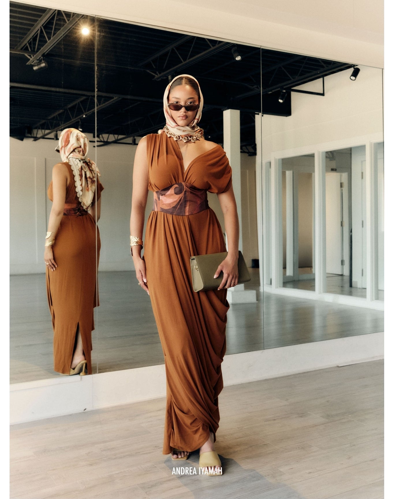 Adi Knit Kaftan | Camel