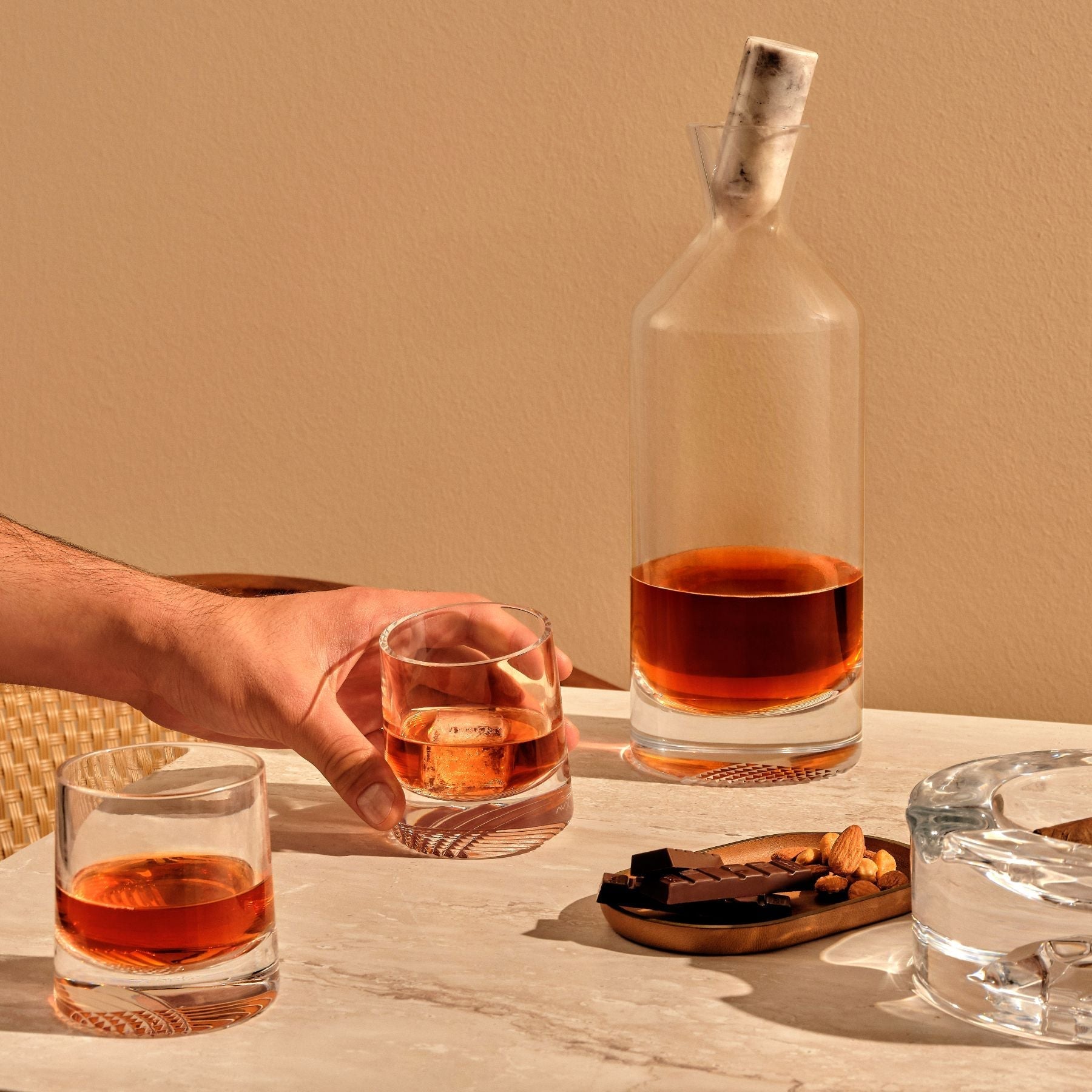 Shade Cigar Ashtray | Clear Crystal