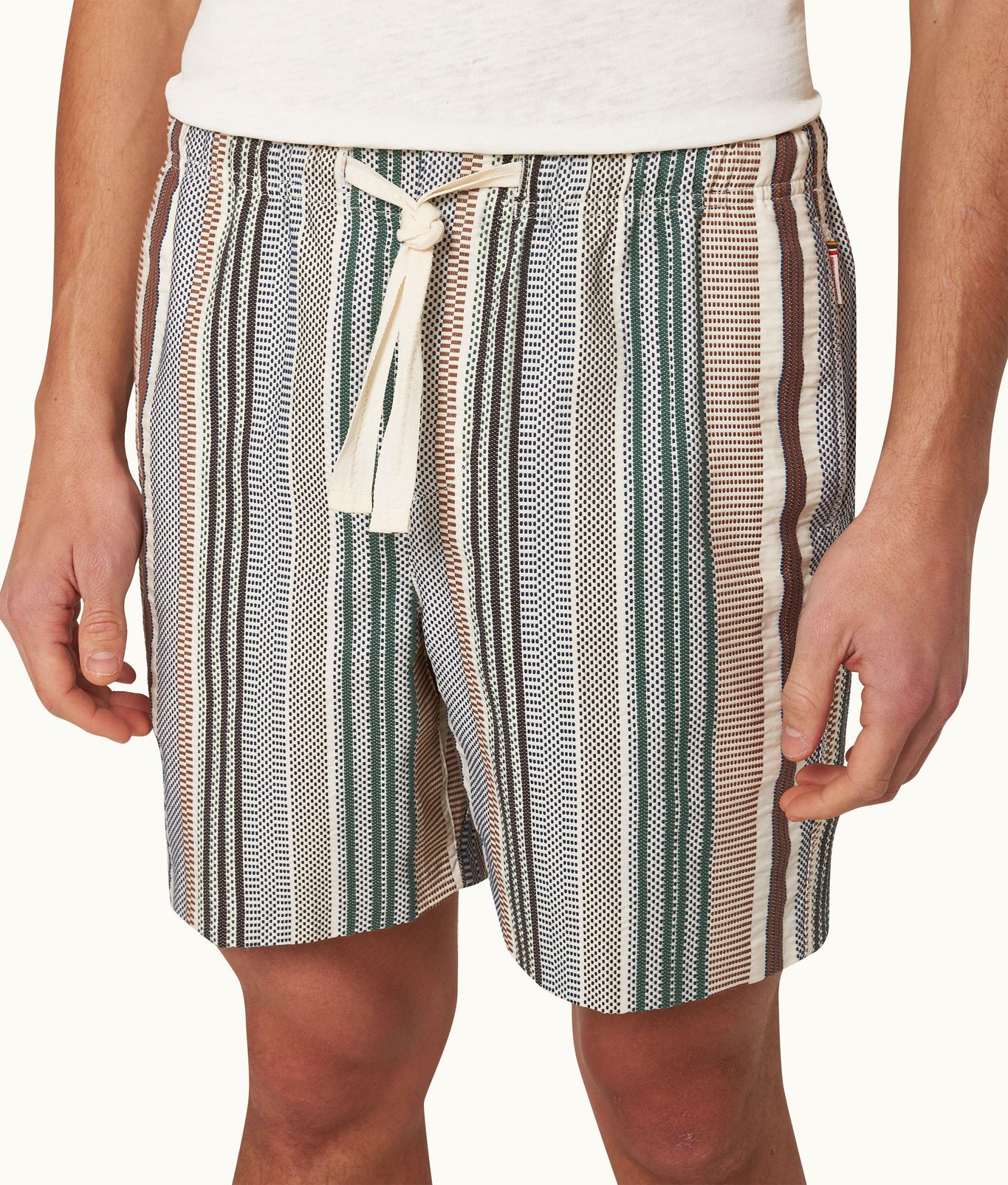 Alex Relaxed Fit Canvas Drawcord Shorts | Multi