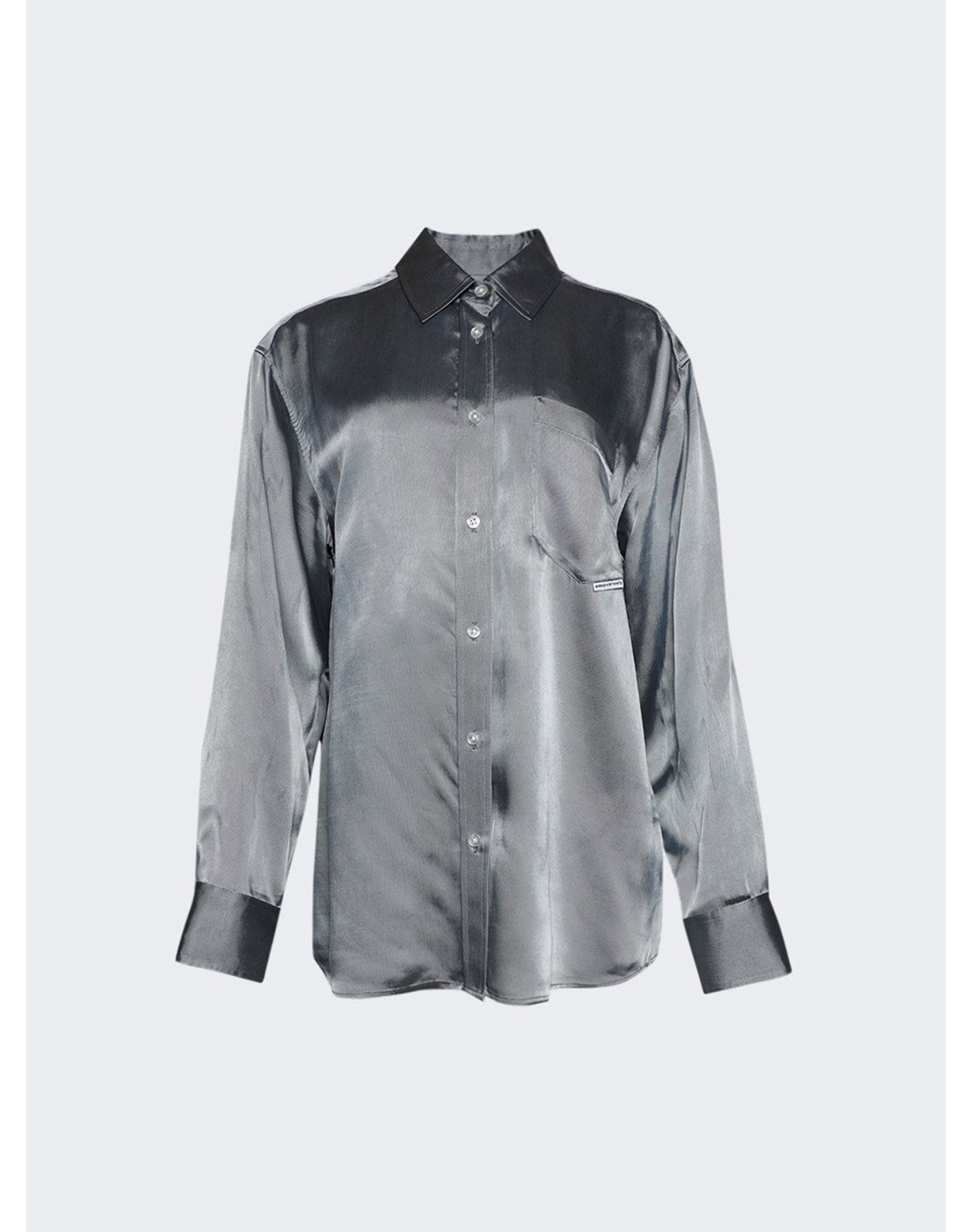 Alexander Wang | Women | Button Up Boyfrined Shirt | Oxford Blue