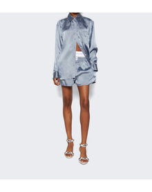 Alexander Wang | Women | Button Up Boyfrined Shirt | Oxford Blue