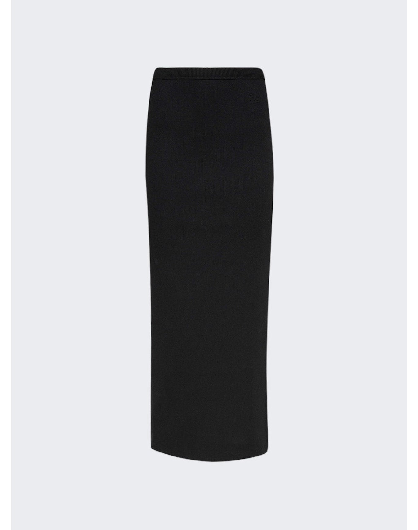 Alexander Wang | Women | Embossed Logo Maxi Skirt | Black