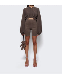 Alexander Wang | Women | Fitted Bike Short | Washed Cola