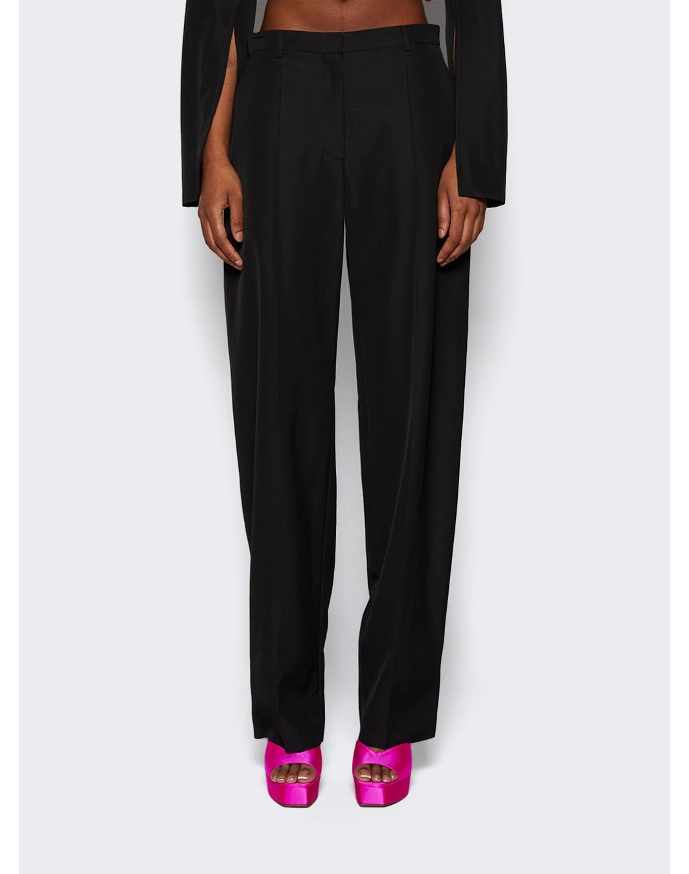 Alexander Wang | Women | Low Waisted Tailored Trousers | Black