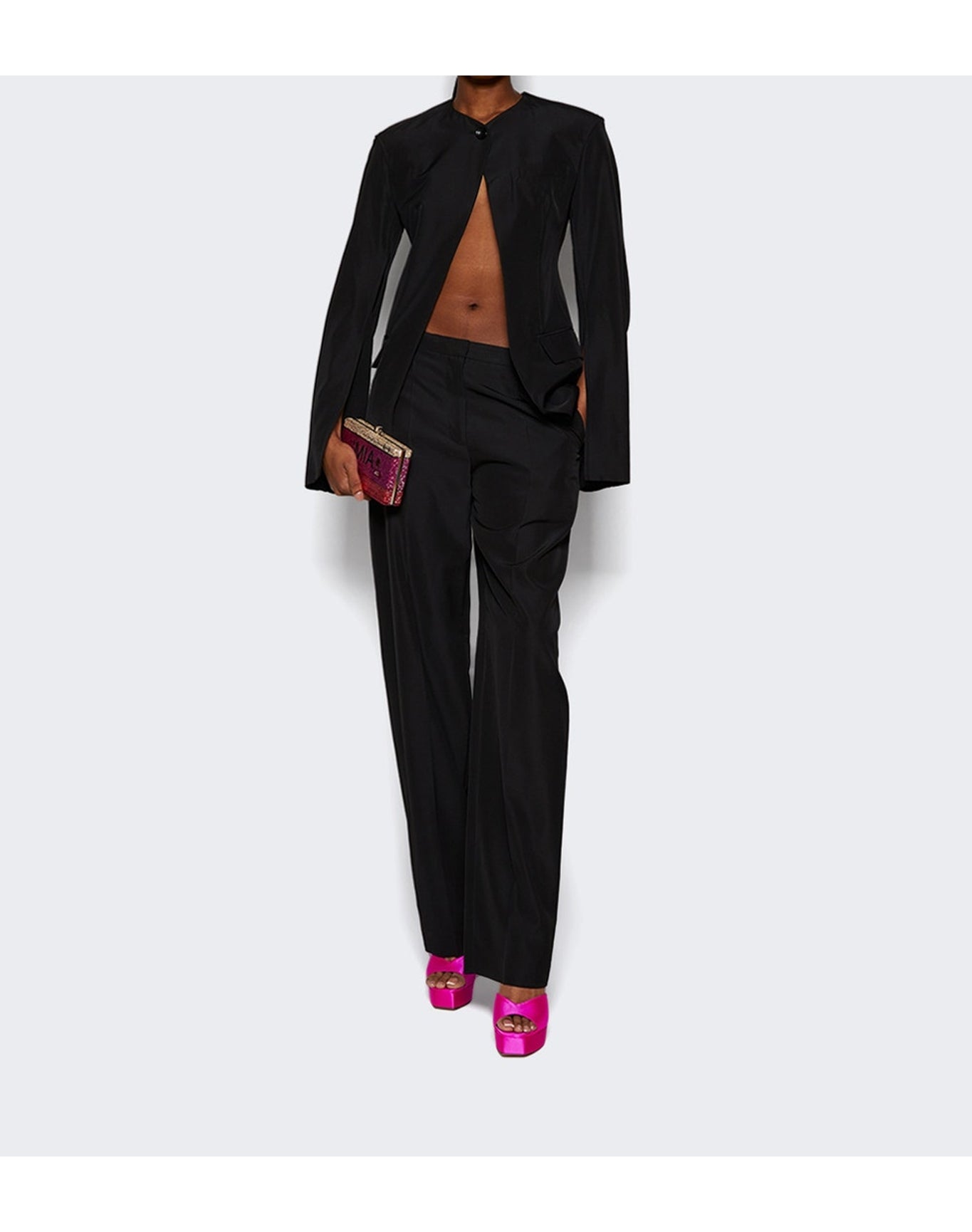 Alexander Wang | Women | Low Waisted Tailored Trousers | Black