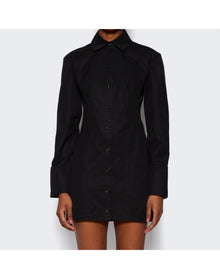 Alexander Wang | Women | Mini Shirtdress | Black