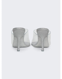 Alexander Wang | Women | Nudie 105 Glitter Sandal | Silver