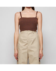 Alexandra Golovanoff | Women | Bracach Cashmere Top | Brown