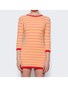 Alexandra Golovanoff | Women | Cam Striped Dress | Orange Pivoine