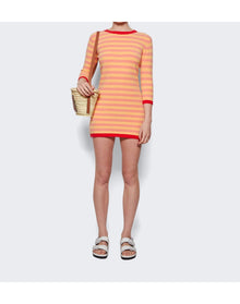 Alexandra Golovanoff | Women | Cam Striped Dress | Orange Pivoine