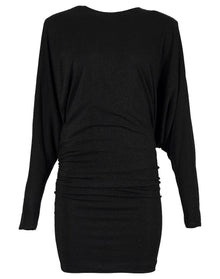 Alexandre Vauthier | Women | Draped Lurex Mini Dress | Black
